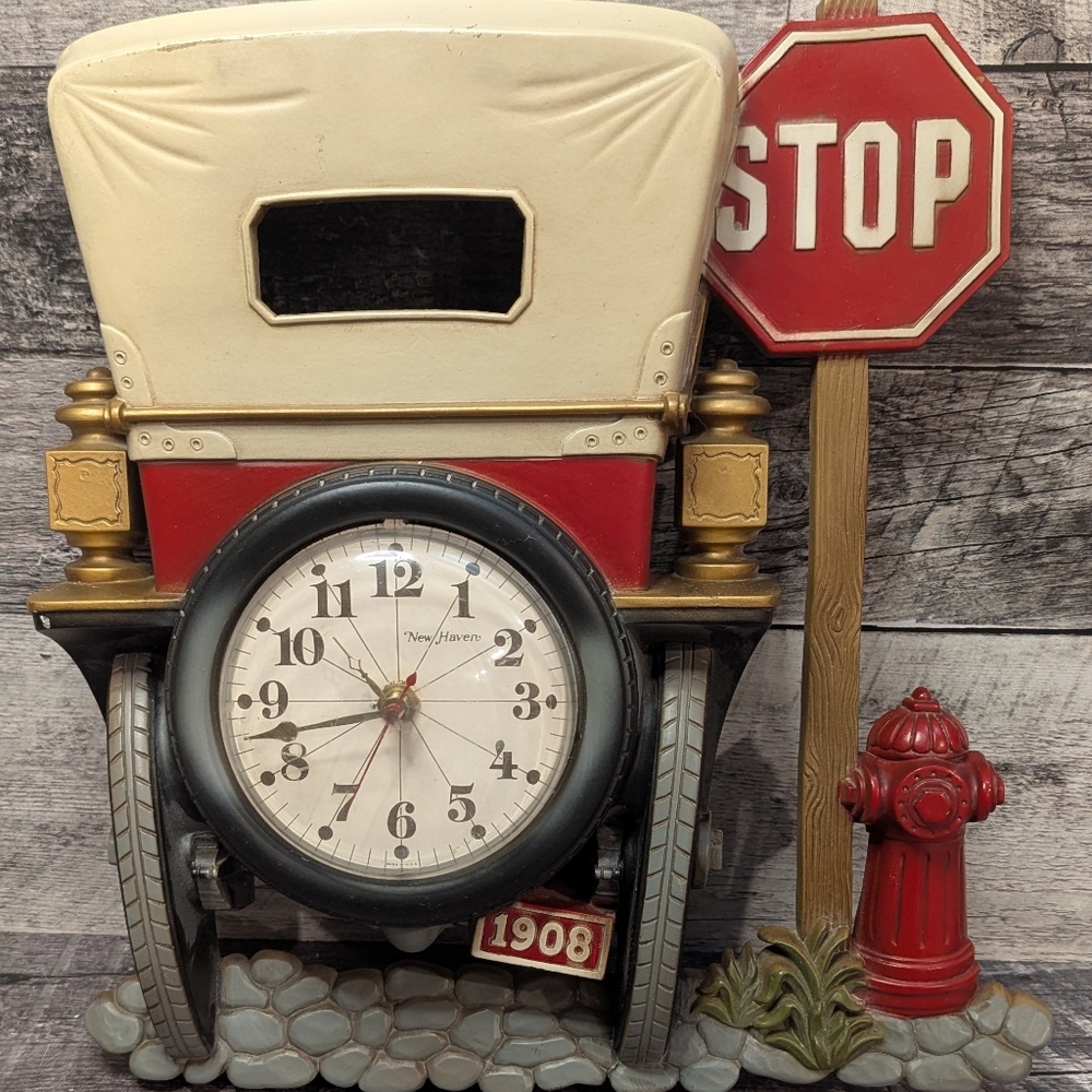 Vintage Car Wall Clock Ca. 1970s